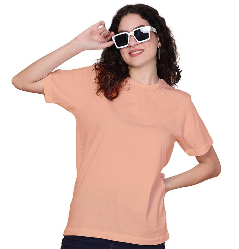 Sleepynuts Women's Solid Round-Neck T-Shirts - Pack of 4 - Image 13