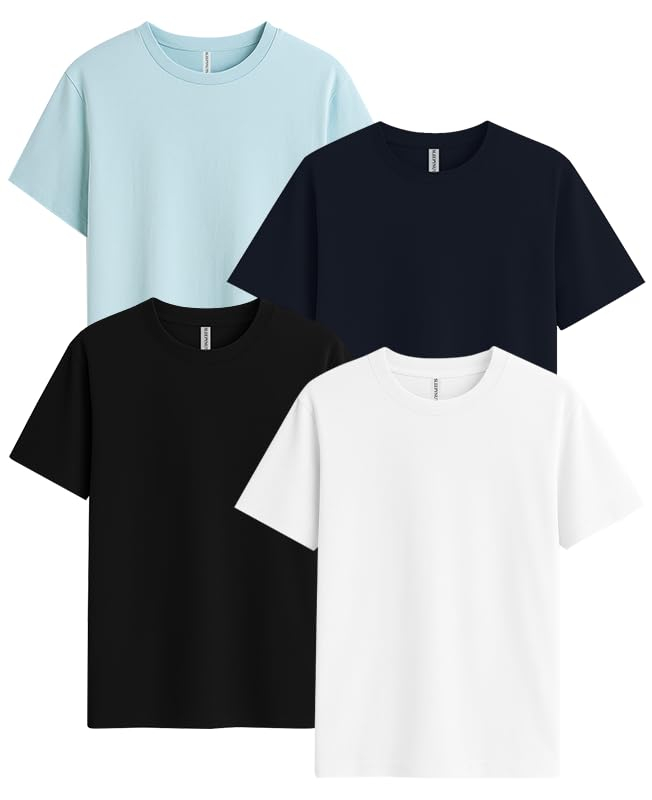 Sleepynuts Women's Solid Round-Neck T-Shirts - Pack of 4 - Image 27