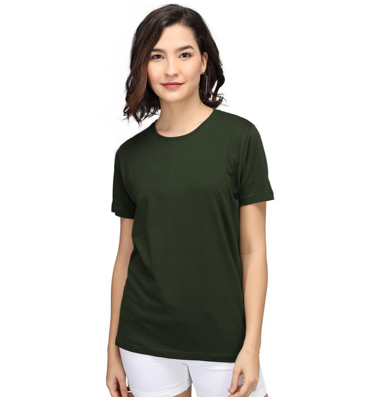Sleepynuts Women's Solid Round-Neck T-Shirts - Pack of 4 - Image 100