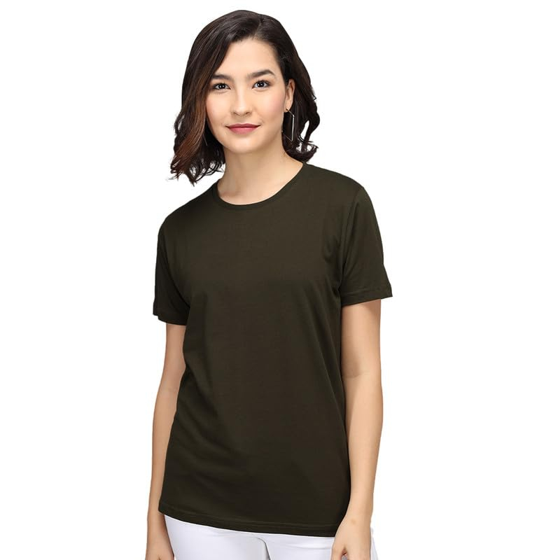 Sleepynuts Women's Solid Round-Neck T-Shirts - Pack of 4 - Image 103