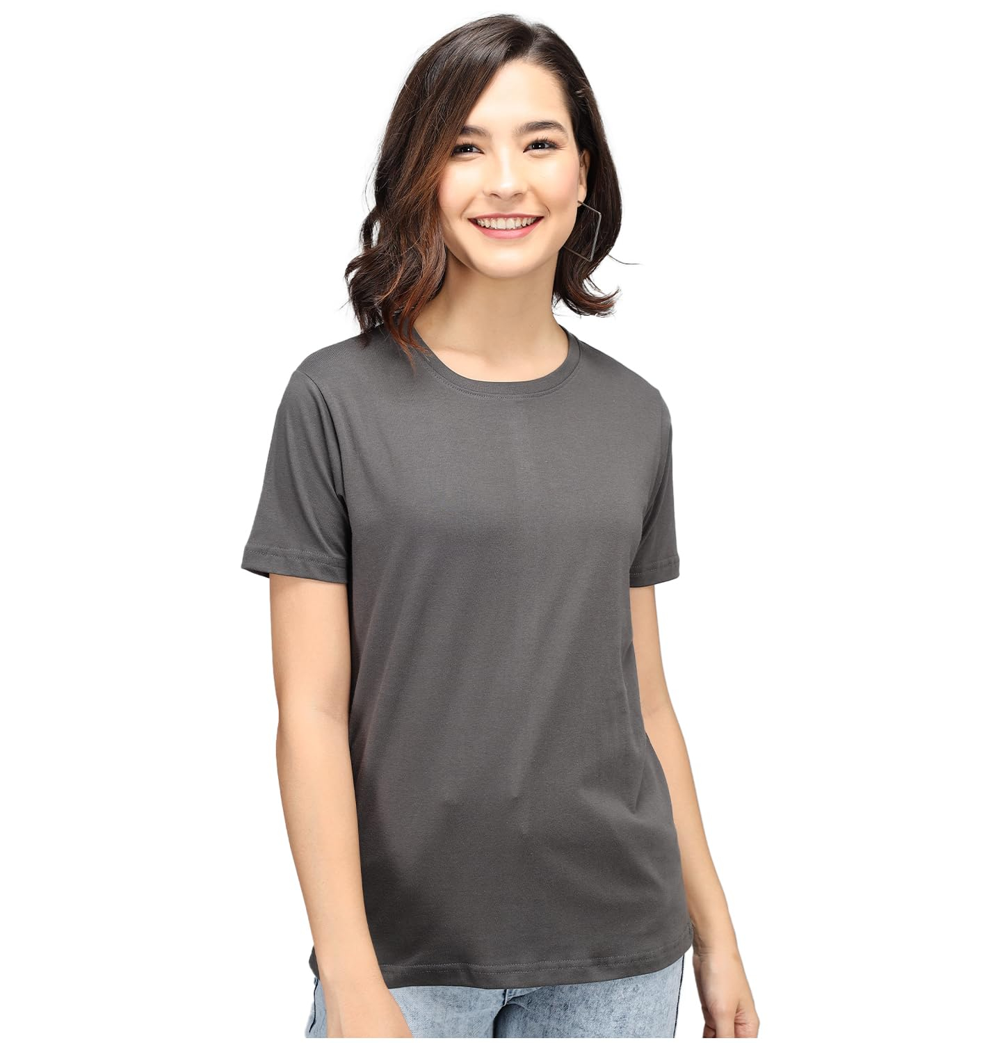 Sleepynuts Women's Solid Round-Neck T-Shirts - Pack of 4 - Image 118