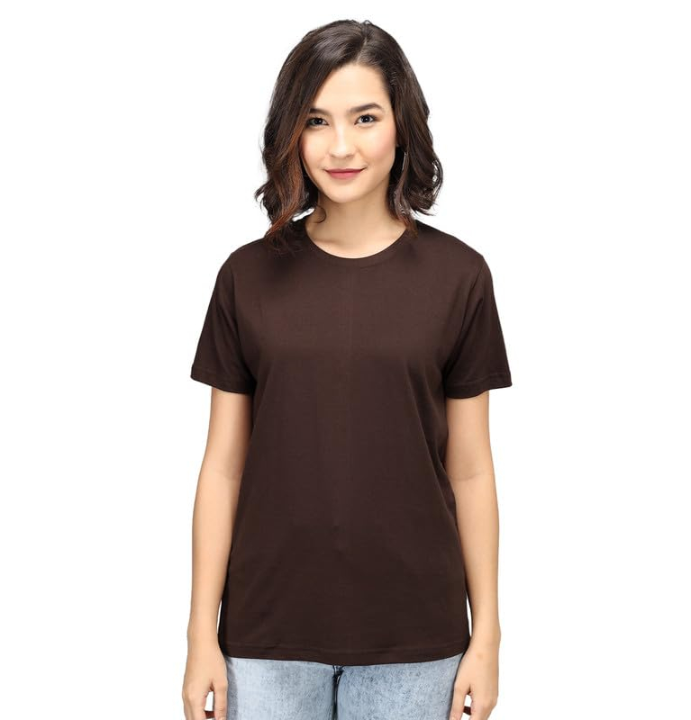 Sleepynuts Women's Solid Round-Neck T-Shirts - Pack of 4 - Image 125