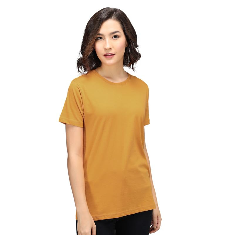 Sleepynuts Women's Solid Round-Neck T-Shirts - Pack of 4 - Image 128