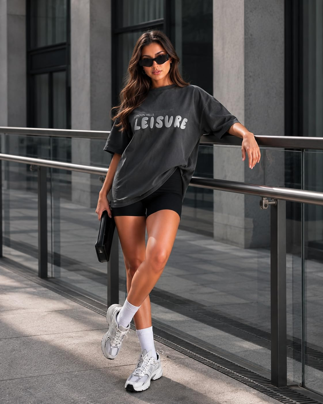 London Hills Women's Boho-Print Oversized Longline T-Shirt - Image 3