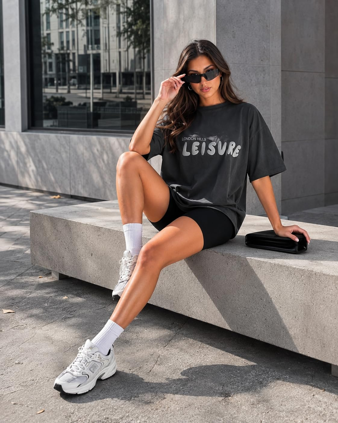 London Hills Women's Boho-Print Oversized Longline T-Shirt - Image 6