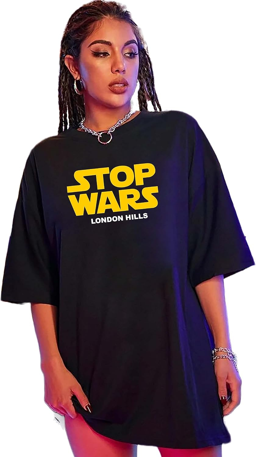 London Hills Women's Boho-Print Oversized Longline T-Shirt - Image 22