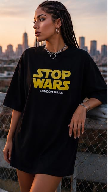 London Hills Women's Boho-Print Oversized Longline T-Shirt - Image 28