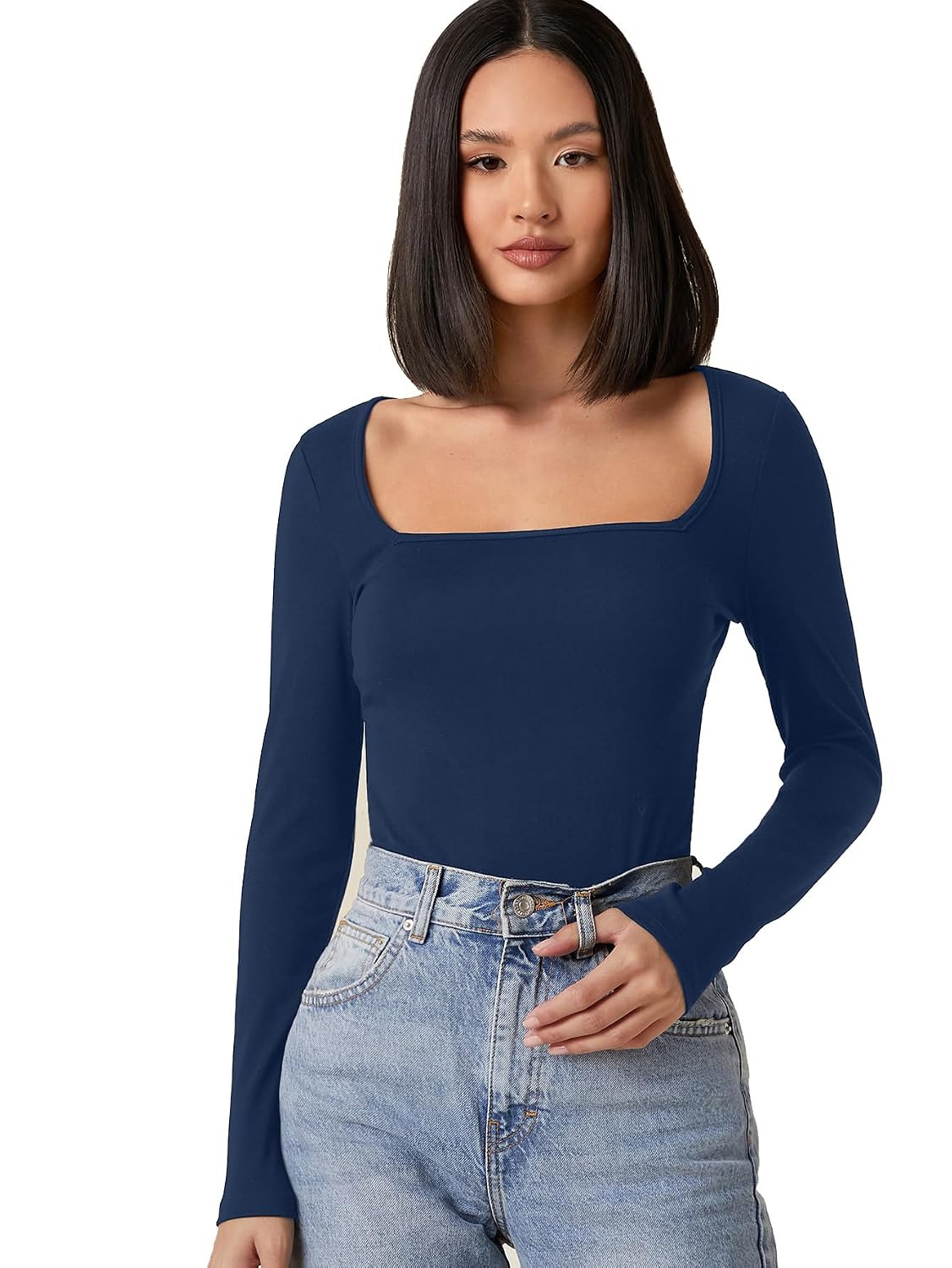 Aahwan Women's Solid Long-Sleeve Slim-Fit Top - Image 13