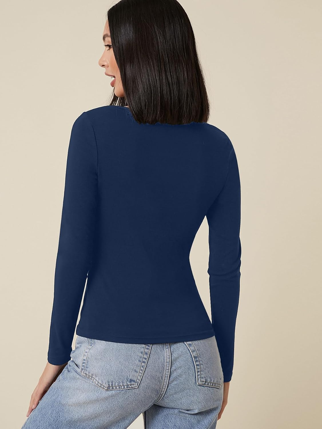 Aahwan Women's Solid Long-Sleeve Slim-Fit Top - Image 14
