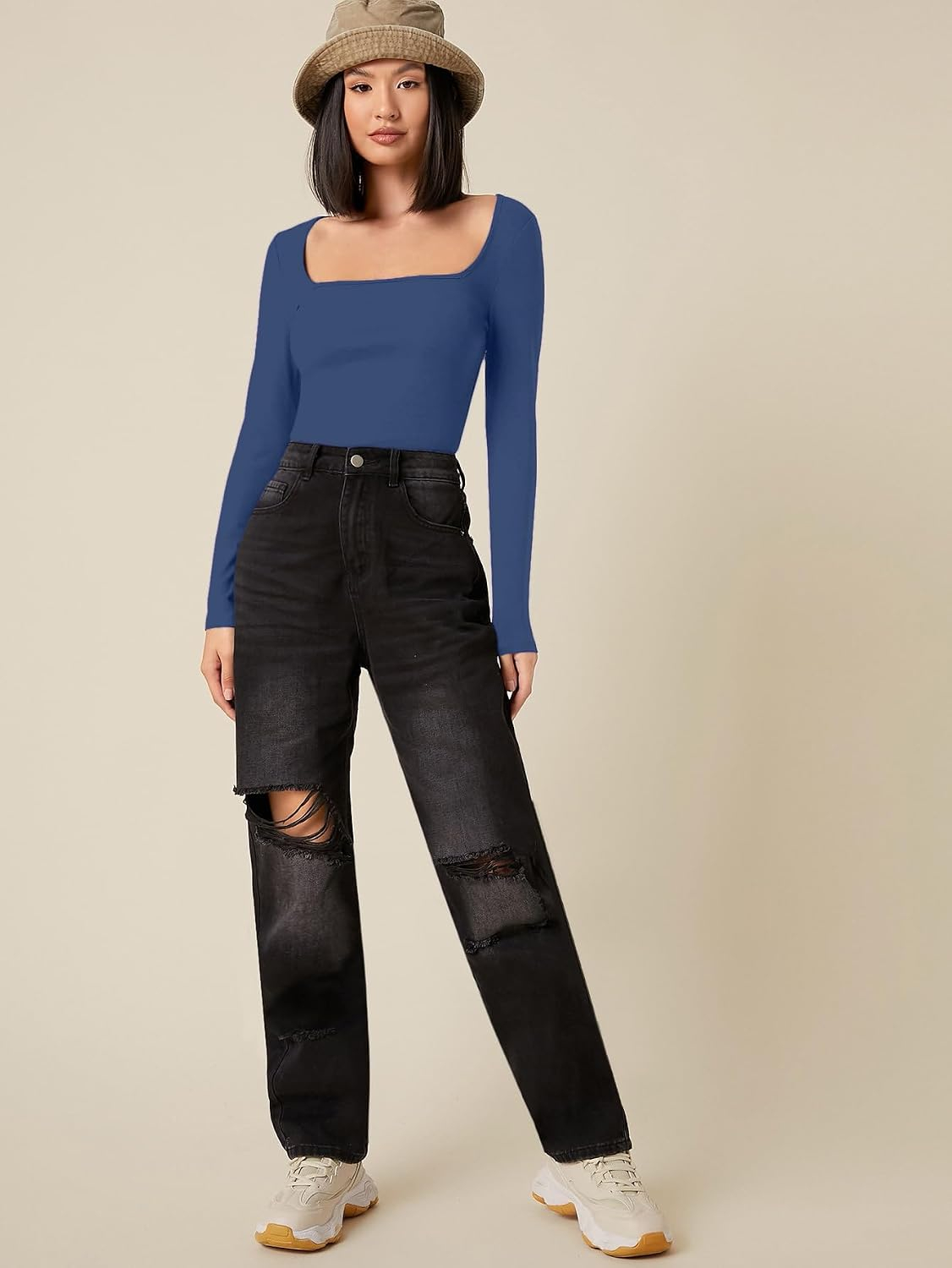 Aahwan Women's Solid Long-Sleeve Slim-Fit Top - Image 26
