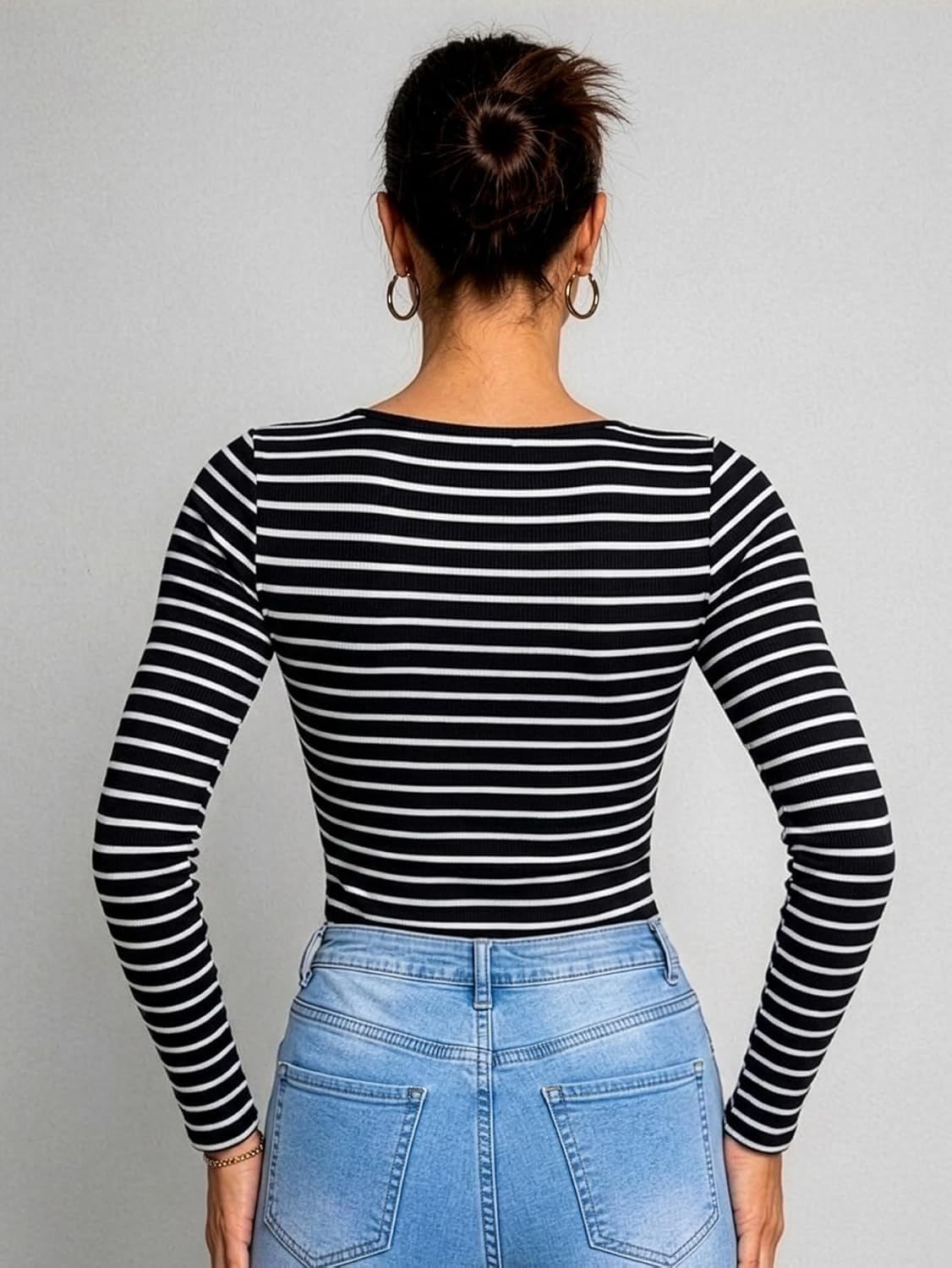 Aahwan Women's Solid Long-Sleeve Slim-Fit Top - Image 32