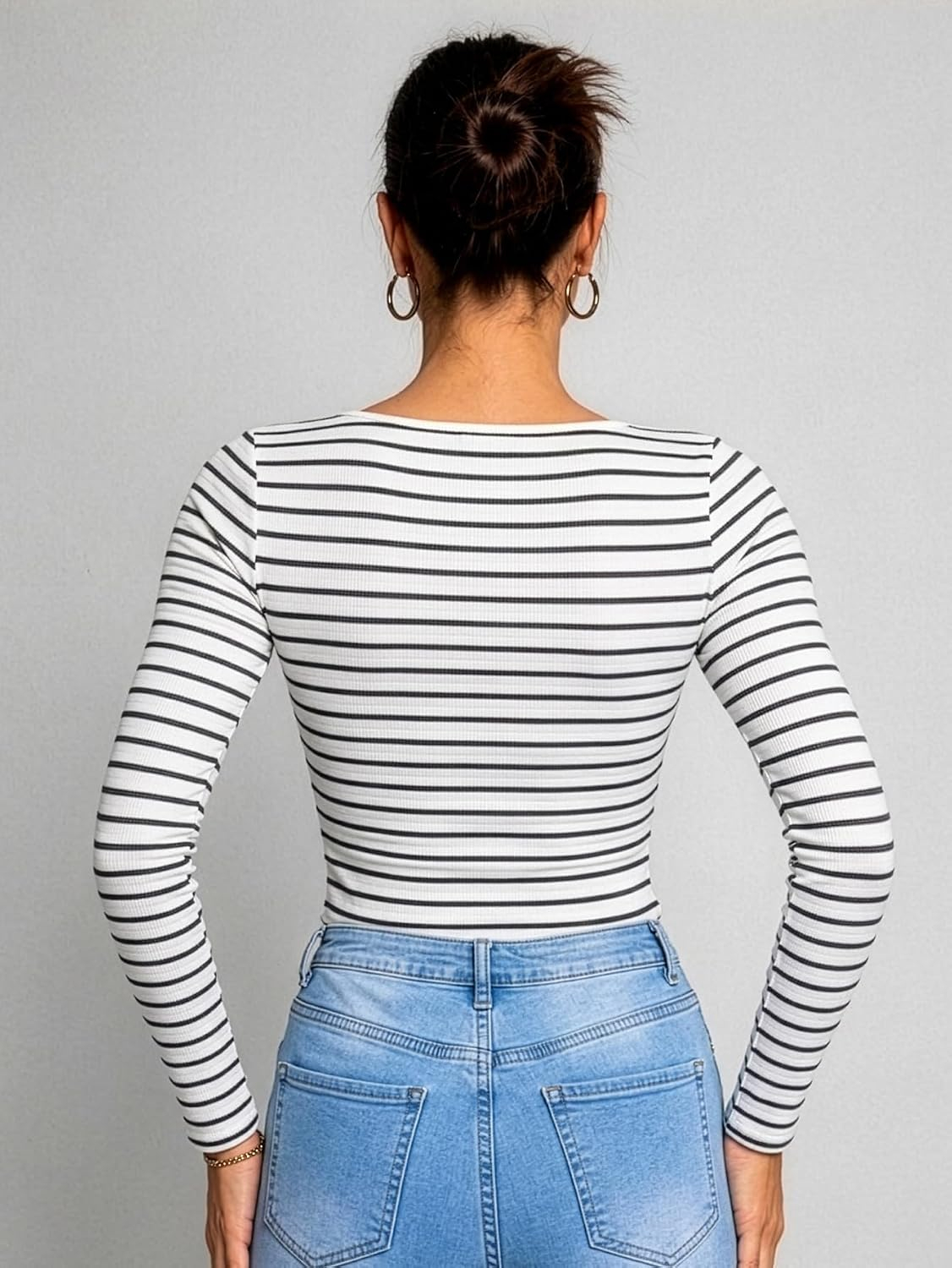 Aahwan Women's Solid Long-Sleeve Slim-Fit Top - Image 41