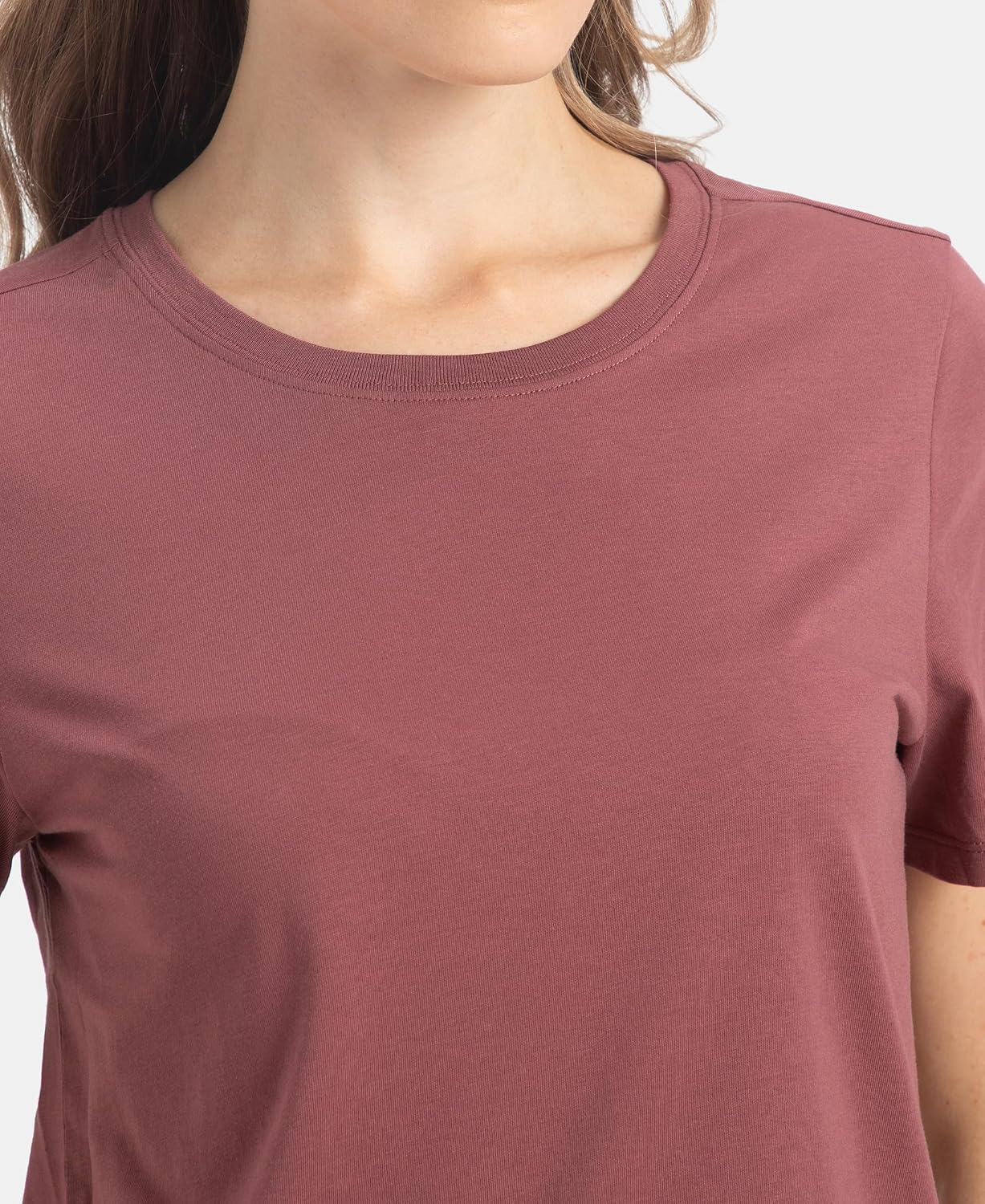 Jockey AW88 Women's Cotton-Rich Curved-Hem T-Shirt - Image 7