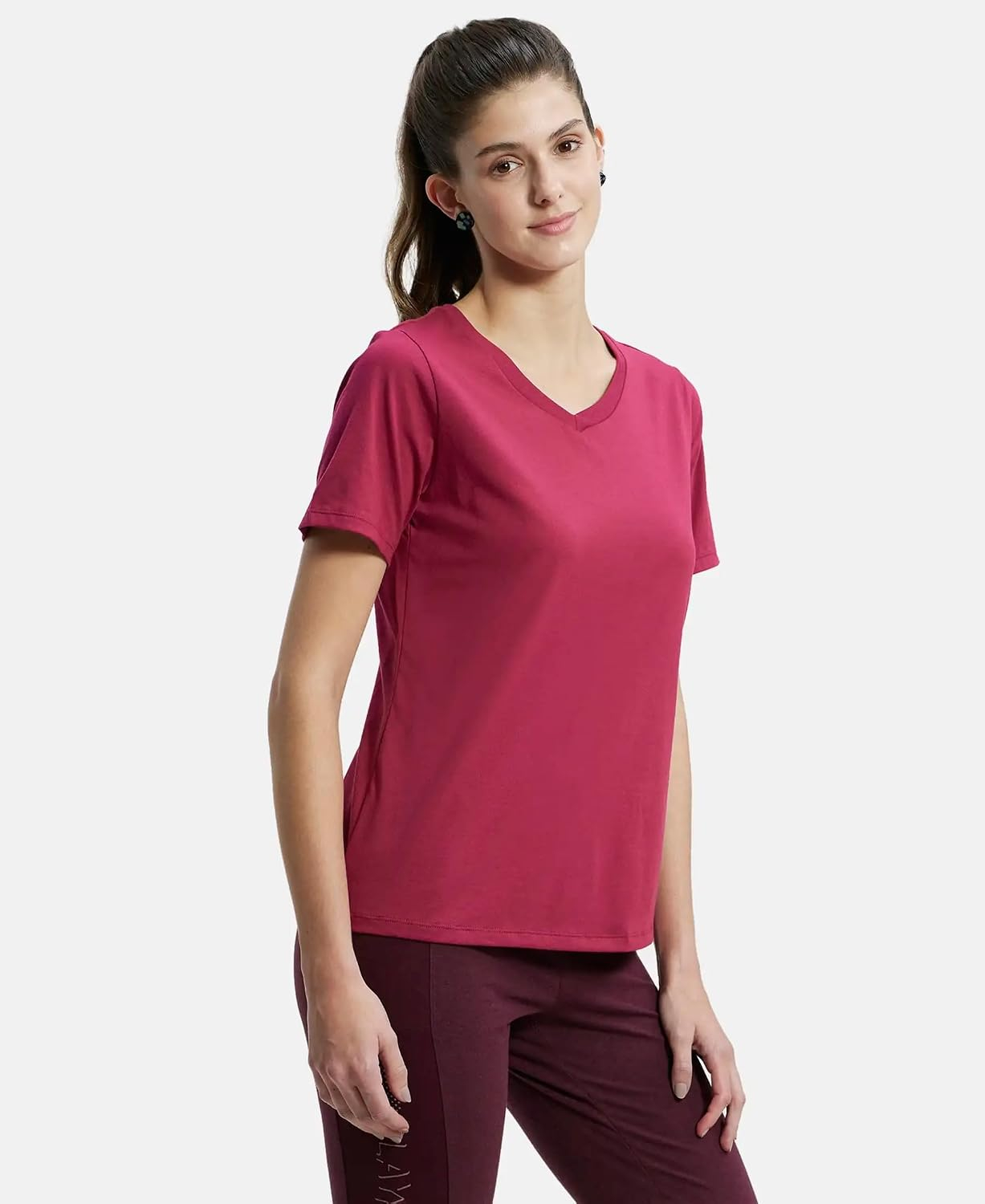 Jockey AW88 Women's Cotton-Rich Curved-Hem T-Shirt - Image 11