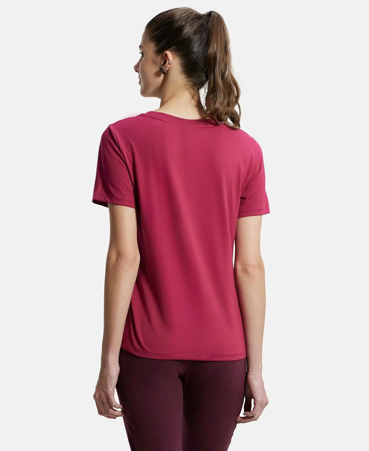 Jockey AW88 Women's Cotton-Rich Curved-Hem T-Shirt - Image 12