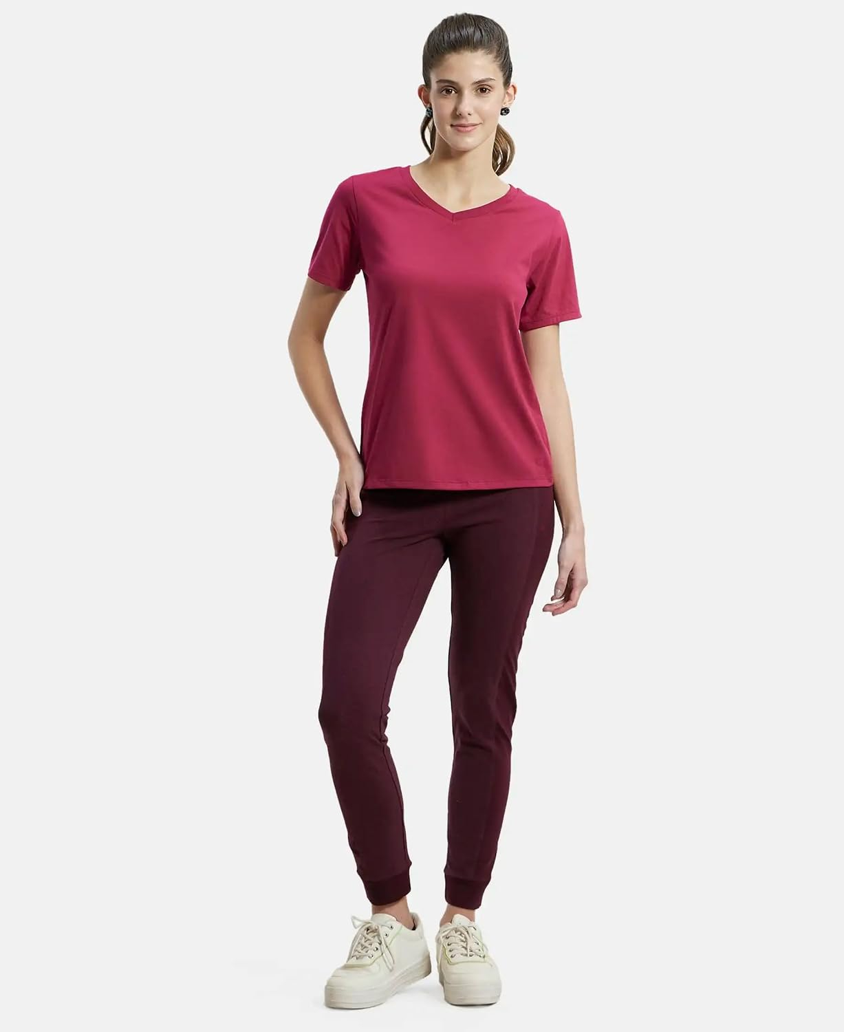 Jockey AW88 Women's Cotton-Rich Curved-Hem T-Shirt - Image 13