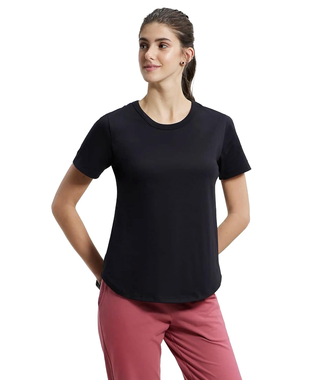 Jockey AW88 Women's Cotton-Rich Curved-Hem T-Shirt - Image 16