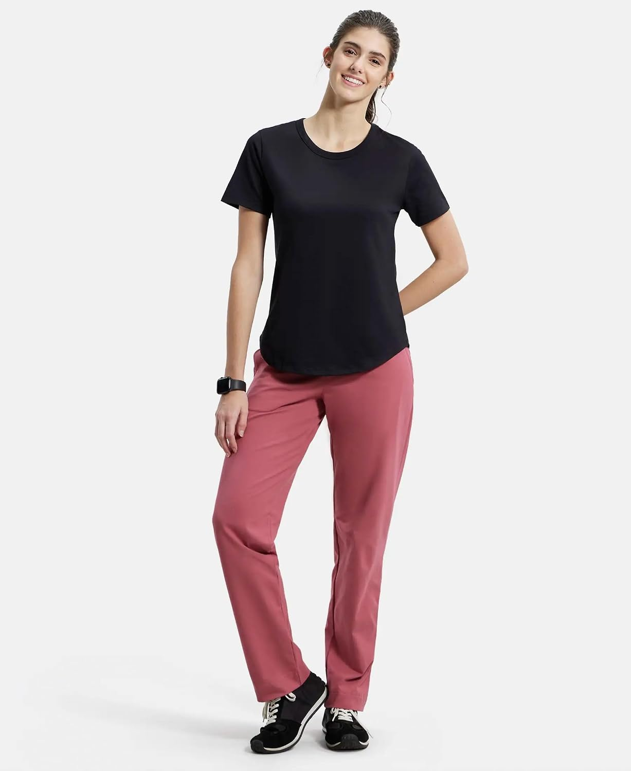 Jockey AW88 Women's Cotton-Rich Curved-Hem T-Shirt - Image 19