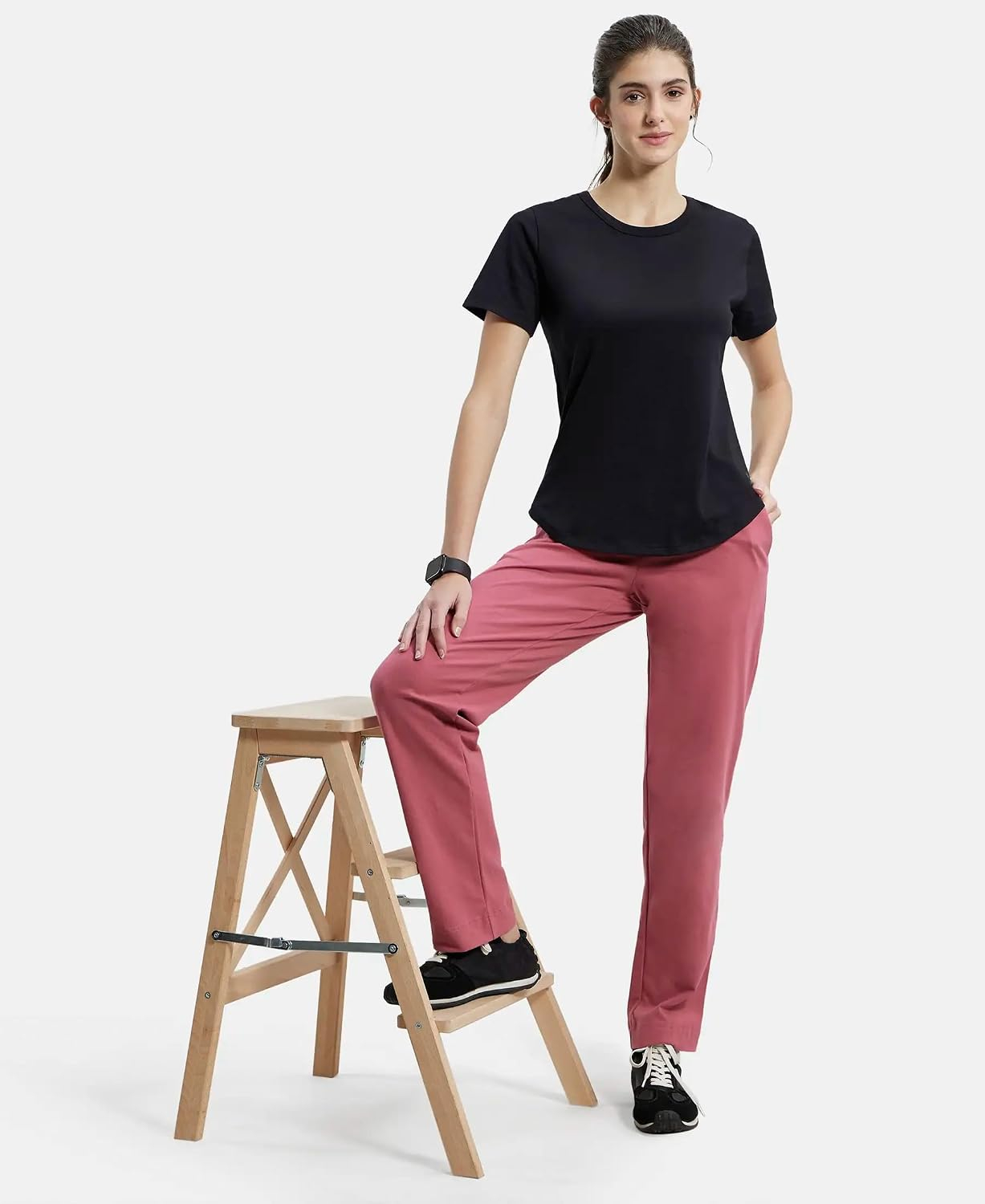 Jockey AW88 Women's Cotton-Rich Curved-Hem T-Shirt - Image 21