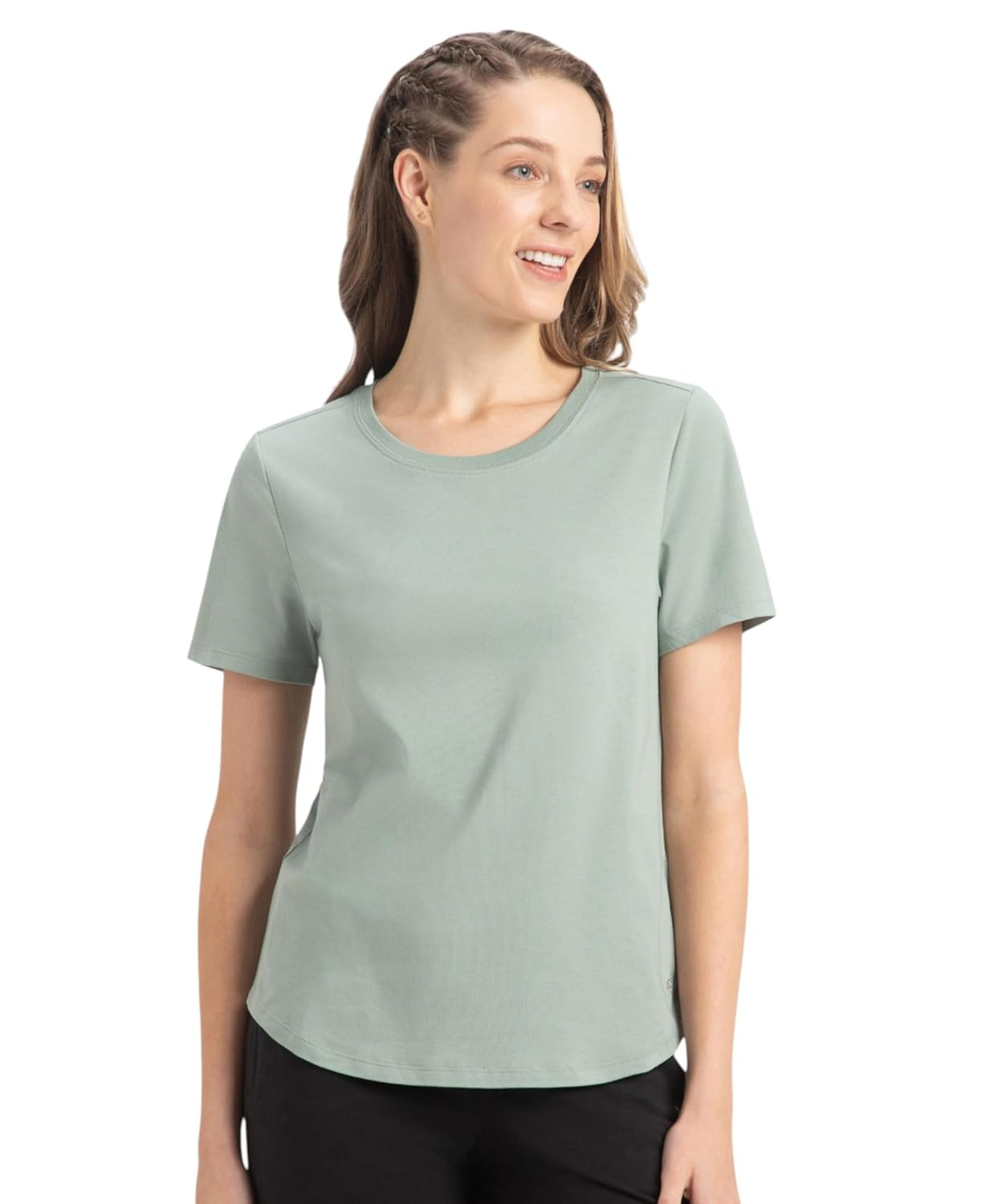 Jockey AW88 Women's Cotton-Rich Curved-Hem T-Shirt - Image 23
