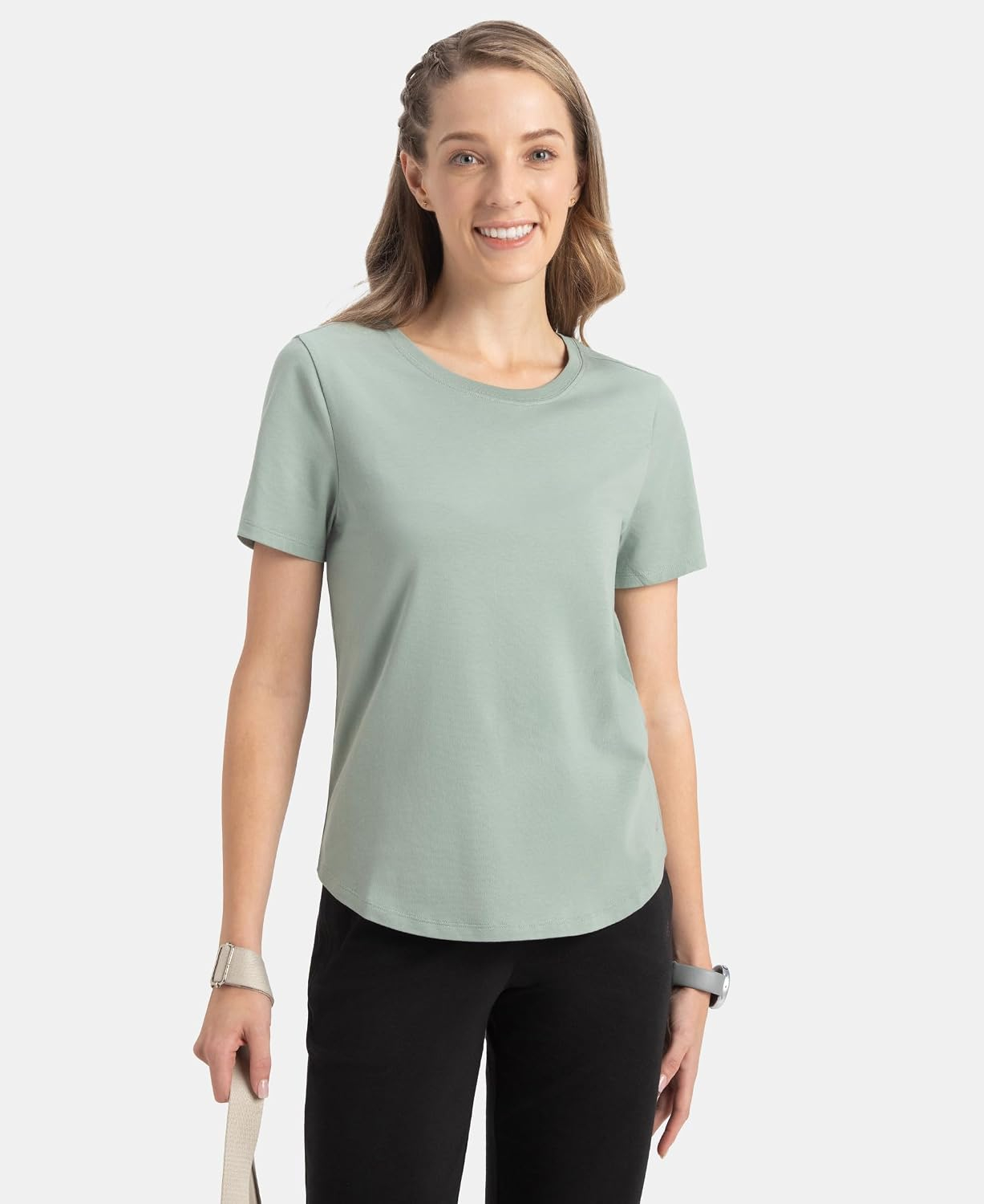 Jockey AW88 Women's Cotton-Rich Curved-Hem T-Shirt - Image 27