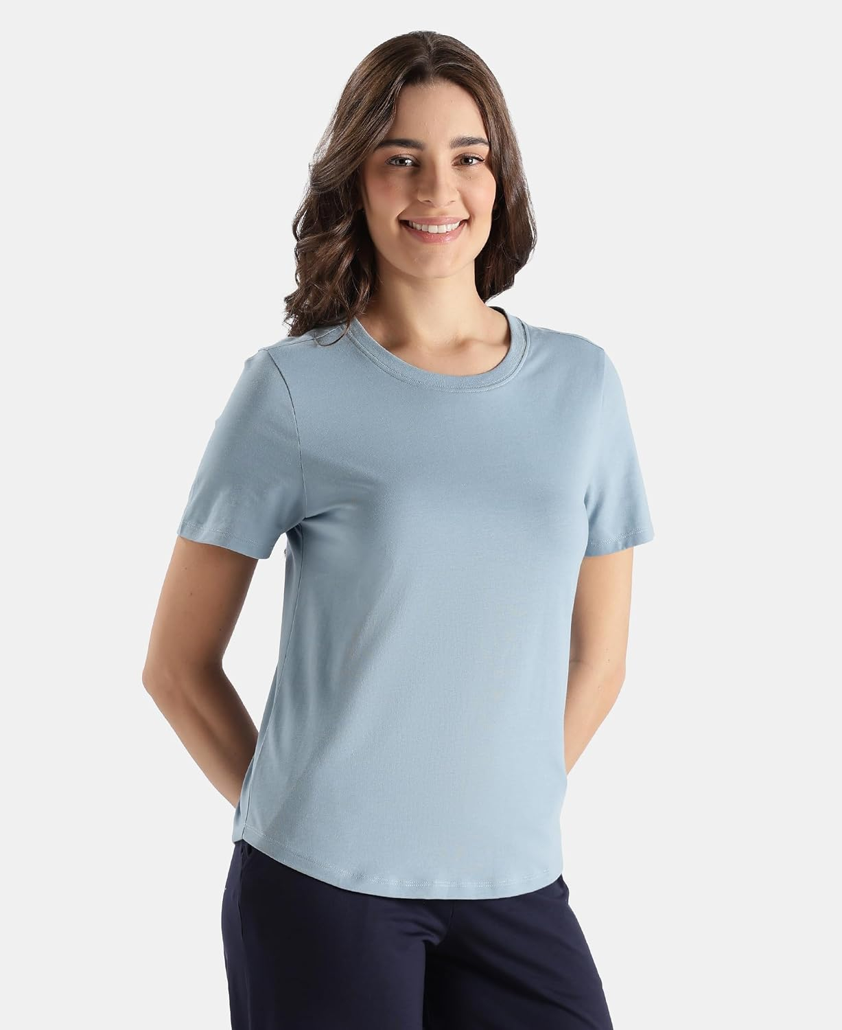 Jockey AW88 Women's Cotton-Rich Curved-Hem T-Shirt - Image 33