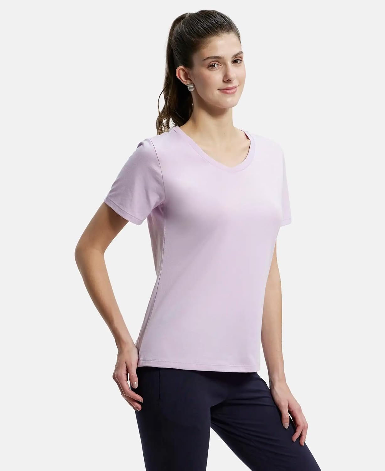 Jockey AW88 Women's Cotton-Rich Curved-Hem T-Shirt - Image 40