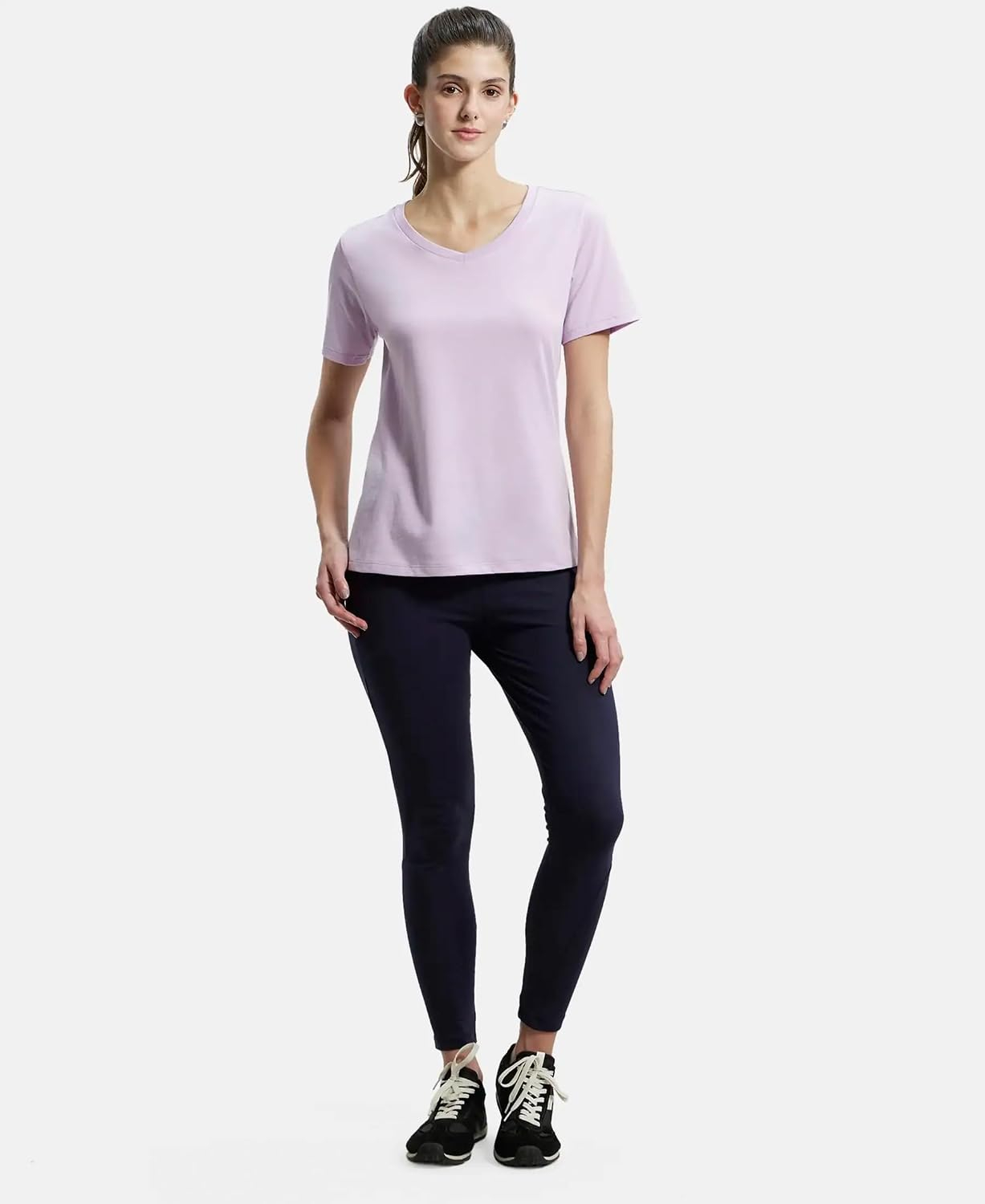 Jockey AW88 Women's Cotton-Rich Curved-Hem T-Shirt - Image 42