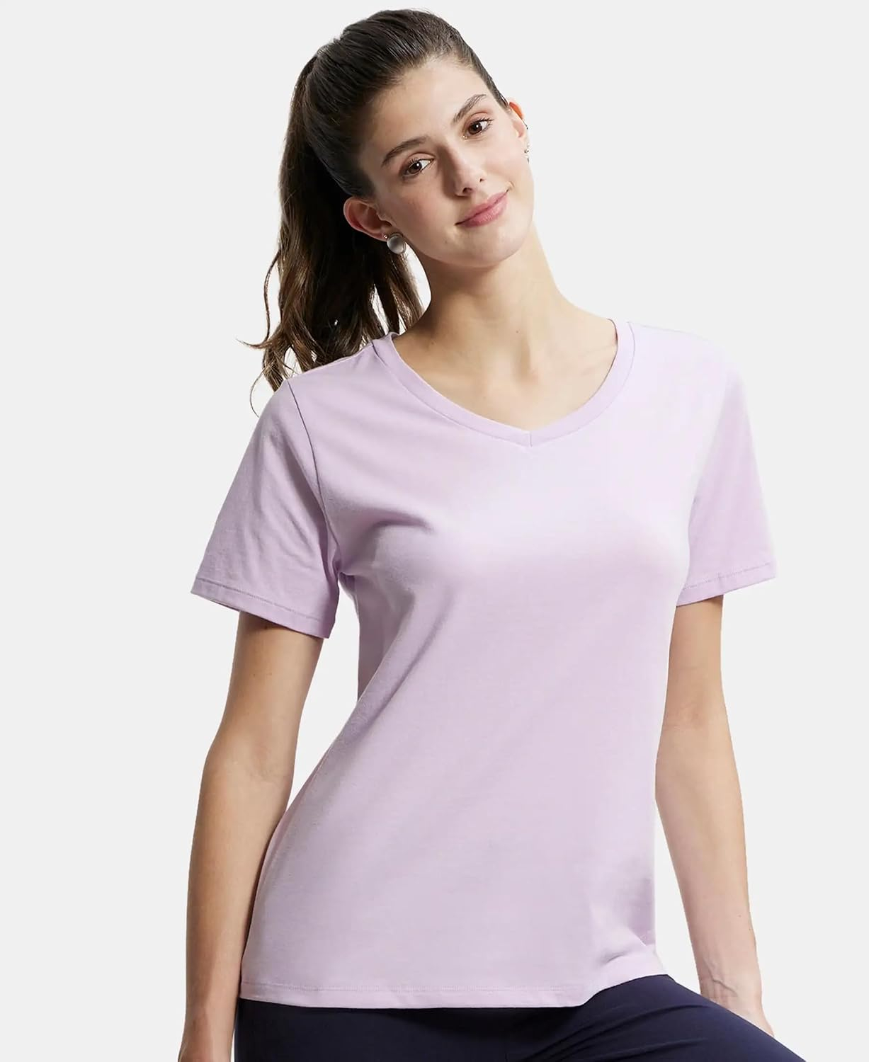 Jockey AW88 Women's Cotton-Rich Curved-Hem T-Shirt - Image 43