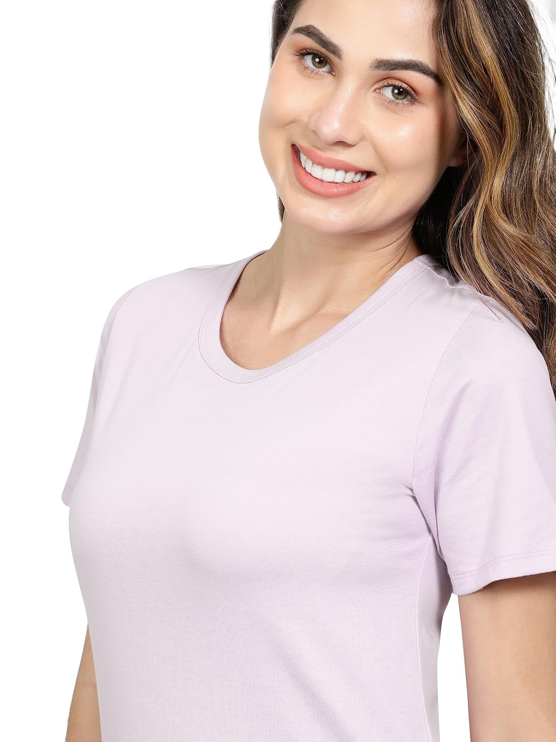 Jockey AW88 Women's Cotton-Rich Curved-Hem T-Shirt - Image 48