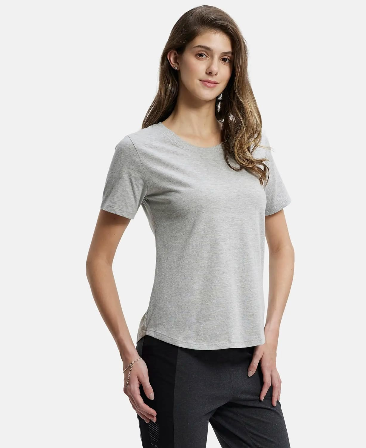 Jockey AW88 Women's Cotton-Rich Curved-Hem T-Shirt - Image 51
