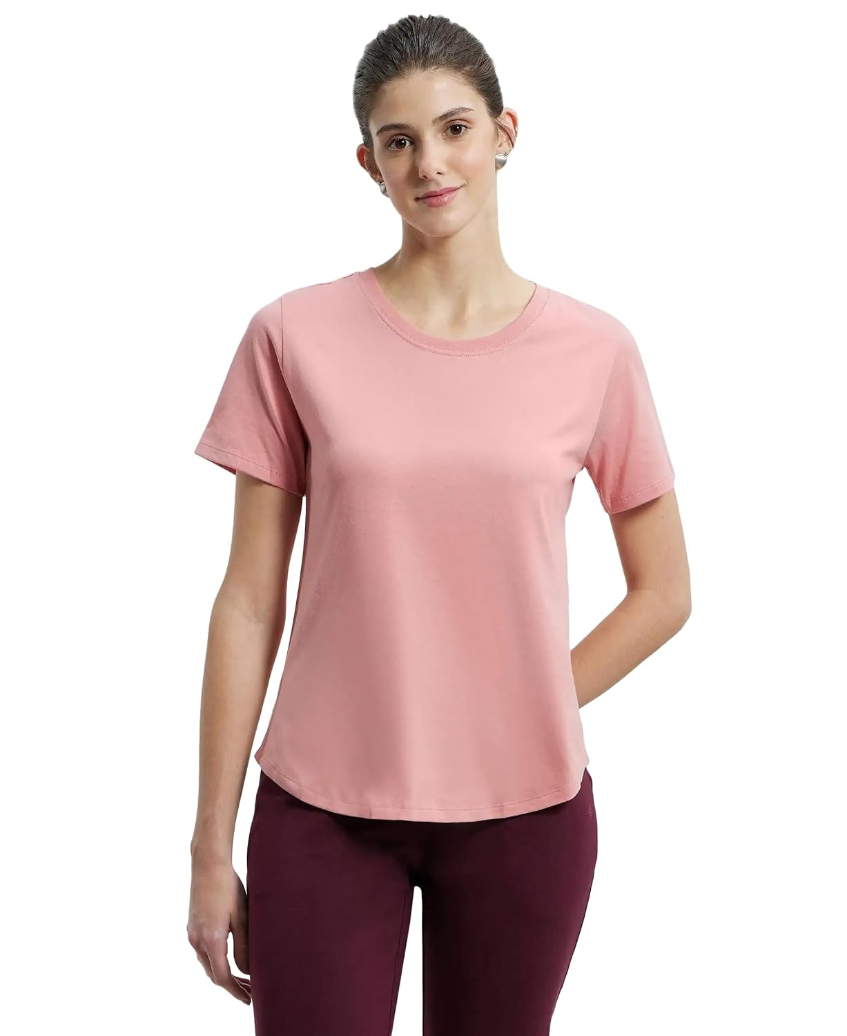 Jockey AW88 Women's Cotton-Rich Curved-Hem T-Shirt - Image 57