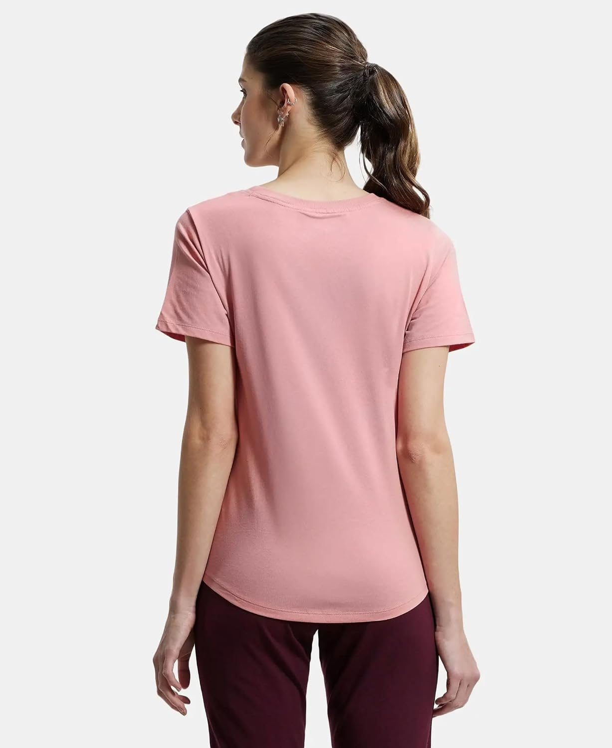 Jockey AW88 Women's Cotton-Rich Curved-Hem T-Shirt - Image 59