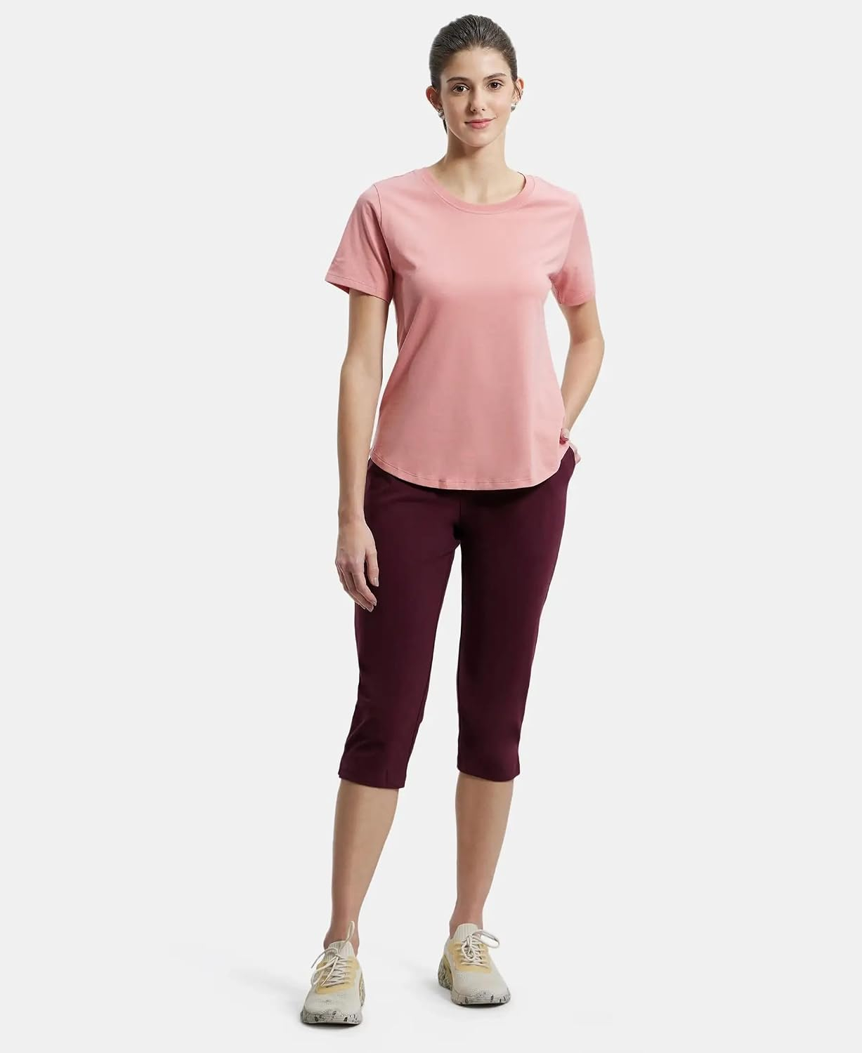 Jockey AW88 Women's Cotton-Rich Curved-Hem T-Shirt - Image 60