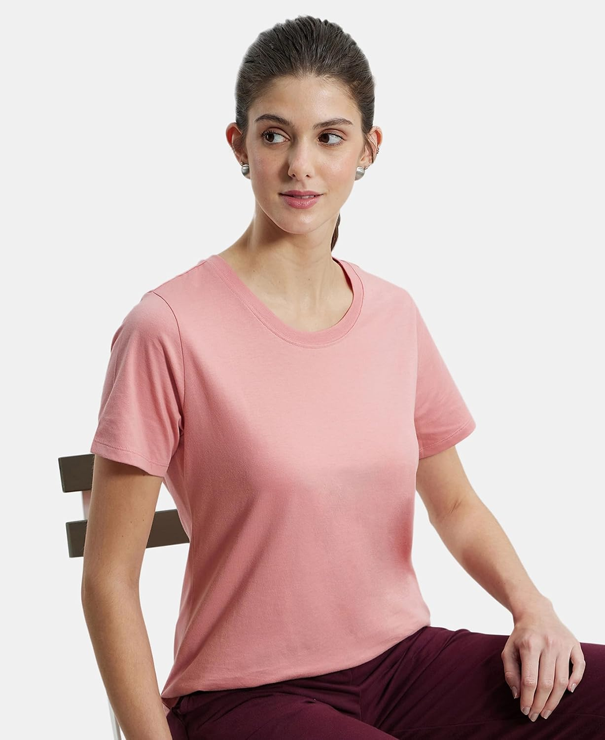 Jockey AW88 Women's Cotton-Rich Curved-Hem T-Shirt - Image 61