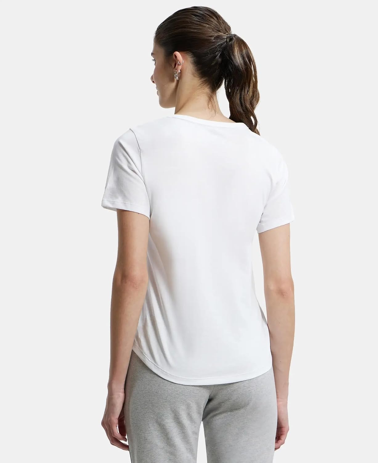 Jockey AW88 Women's Cotton-Rich Curved-Hem T-Shirt - Image 65