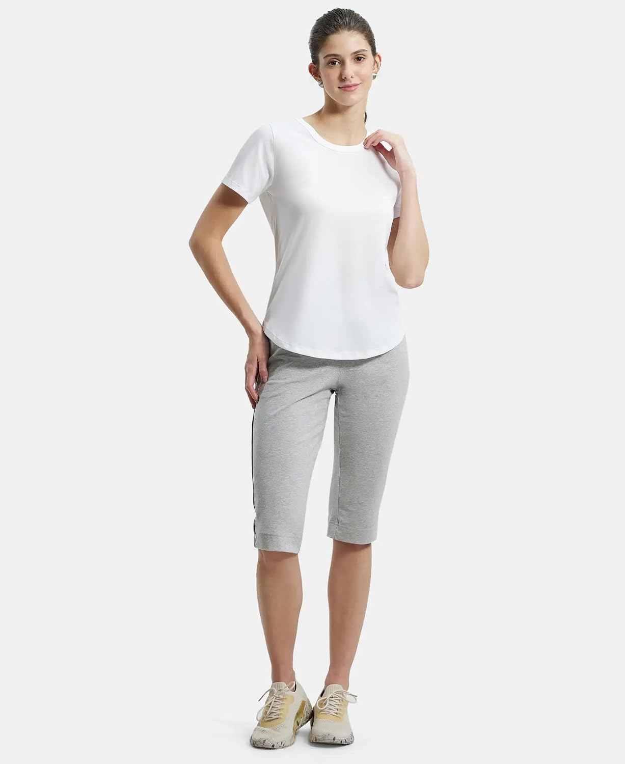 Jockey AW88 Women's Cotton-Rich Curved-Hem T-Shirt - Image 66