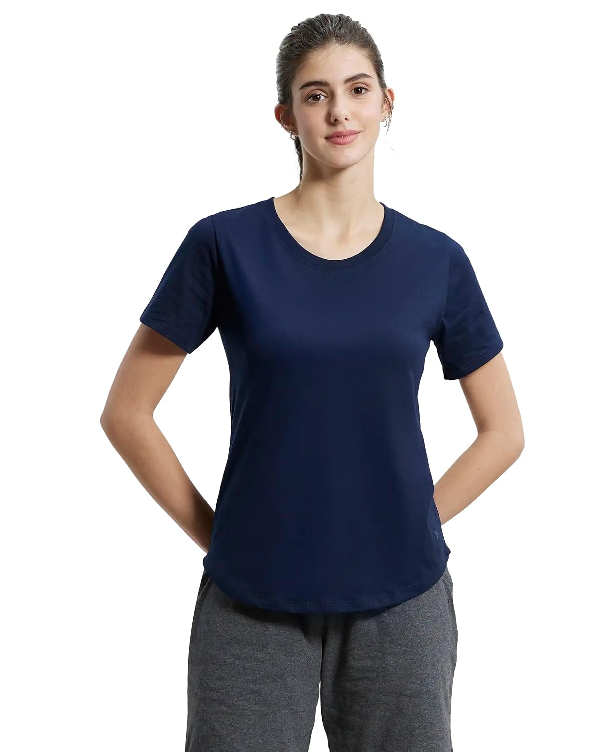 Jockey AW88 Women's Cotton-Rich Curved-Hem T-Shirt - Image 69