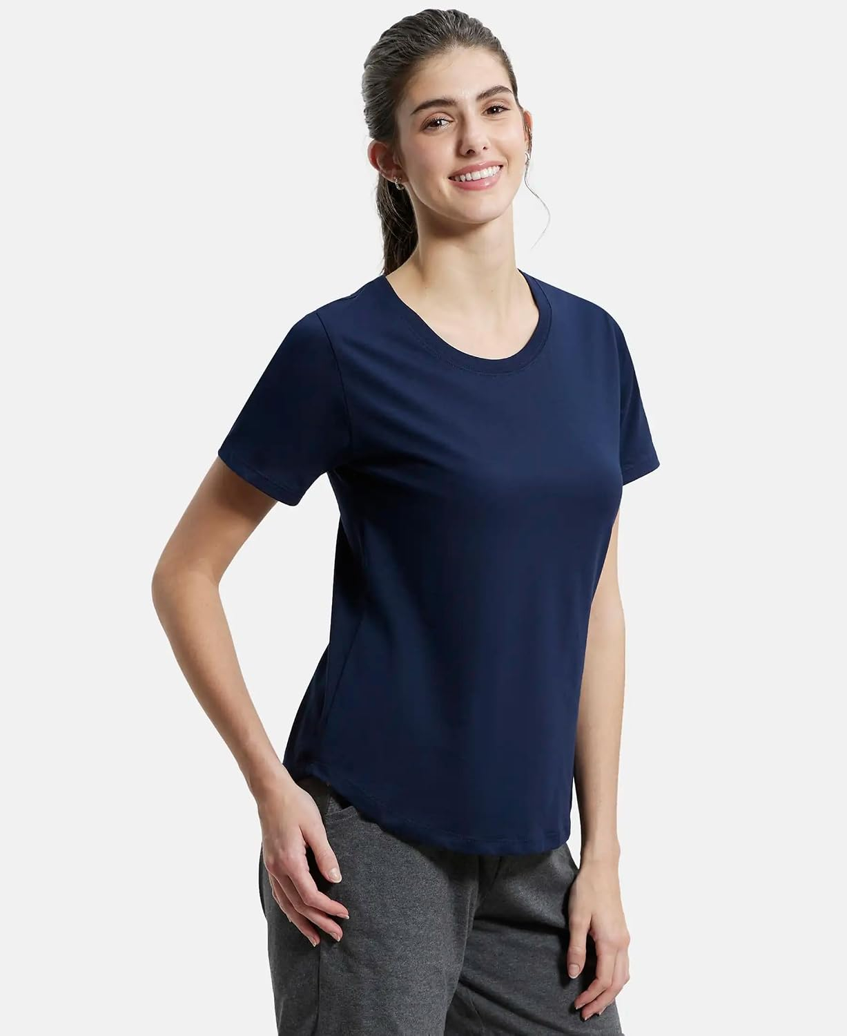 Jockey AW88 Women's Cotton-Rich Curved-Hem T-Shirt - Image 70