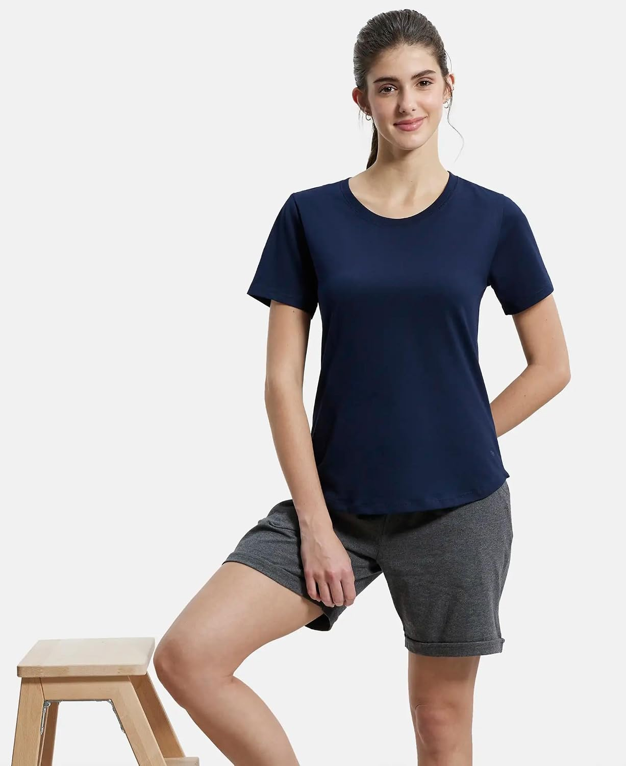 Jockey AW88 Women's Cotton-Rich Curved-Hem T-Shirt - Image 73