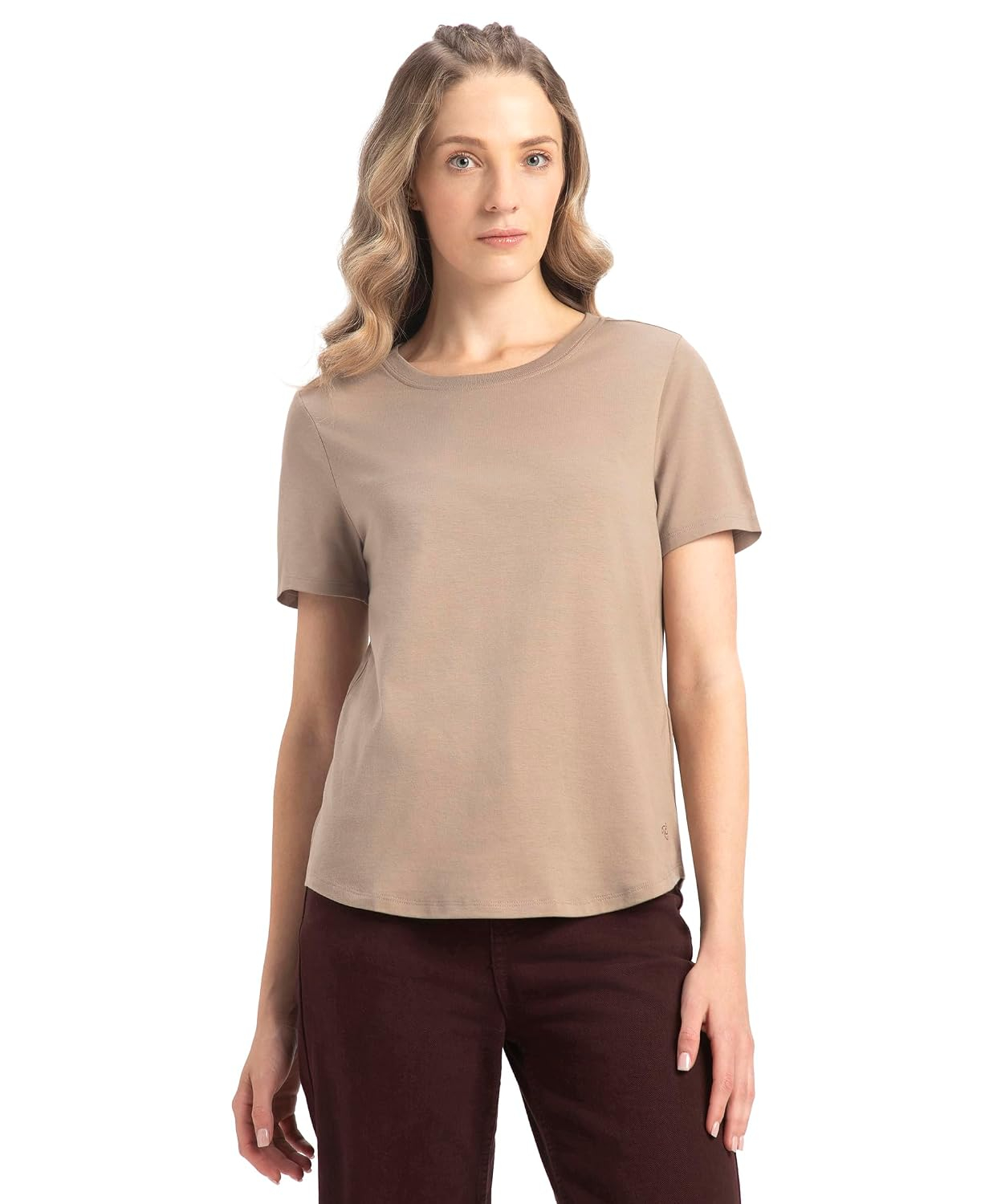 Jockey AW88 Women's Cotton-Rich Curved-Hem T-Shirt - Image 80