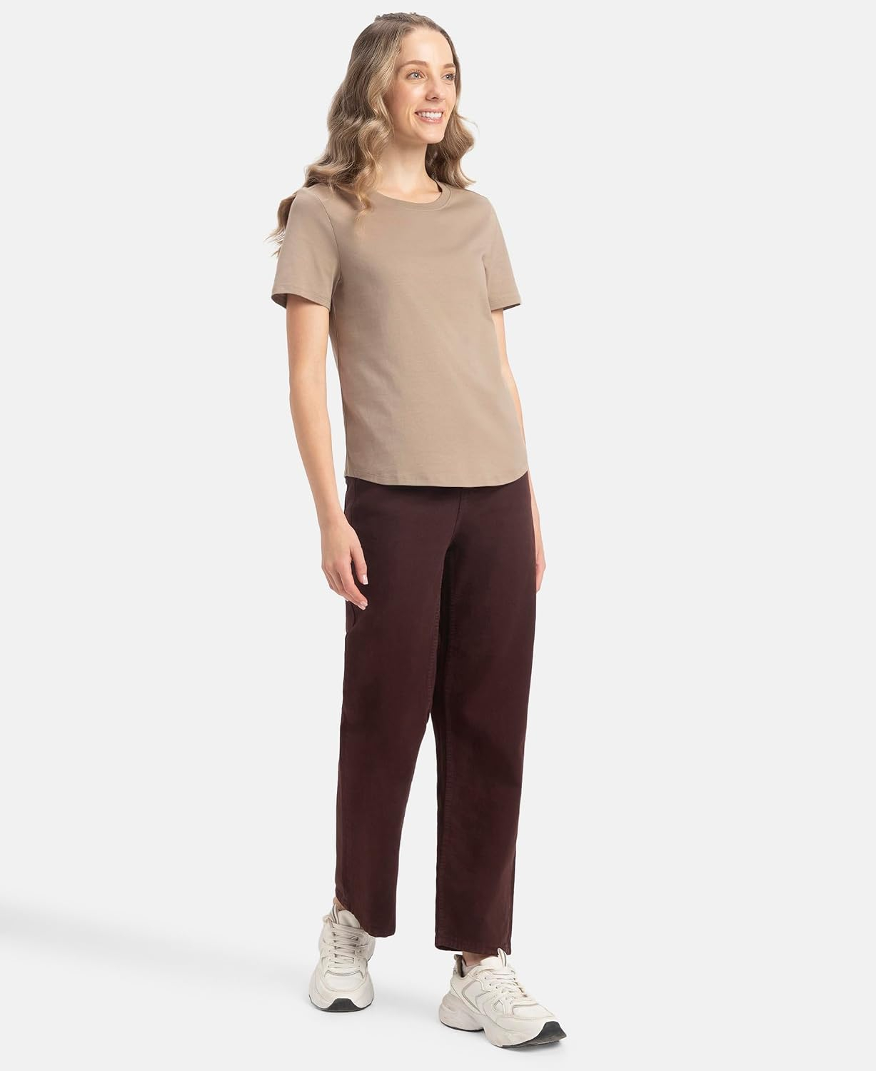 Jockey AW88 Women's Cotton-Rich Curved-Hem T-Shirt - Image 83
