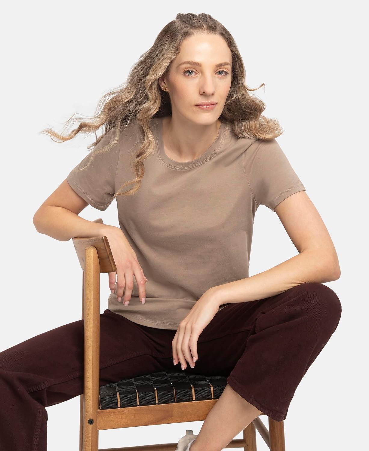 Jockey AW88 Women's Cotton-Rich Curved-Hem T-Shirt - Image 84
