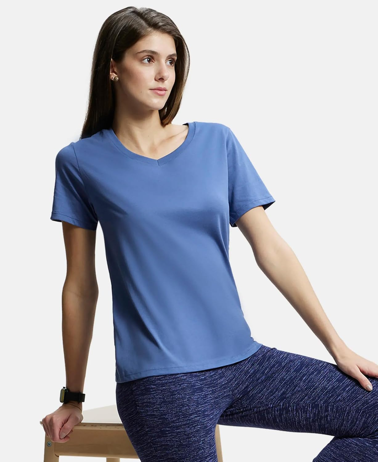 Jockey AW88 Women's Cotton-Rich Curved-Hem T-Shirt - Image 93