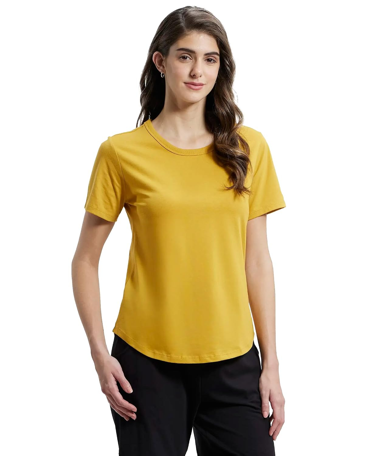 Jockey AW88 Women's Cotton-Rich Curved-Hem T-Shirt - Image 96