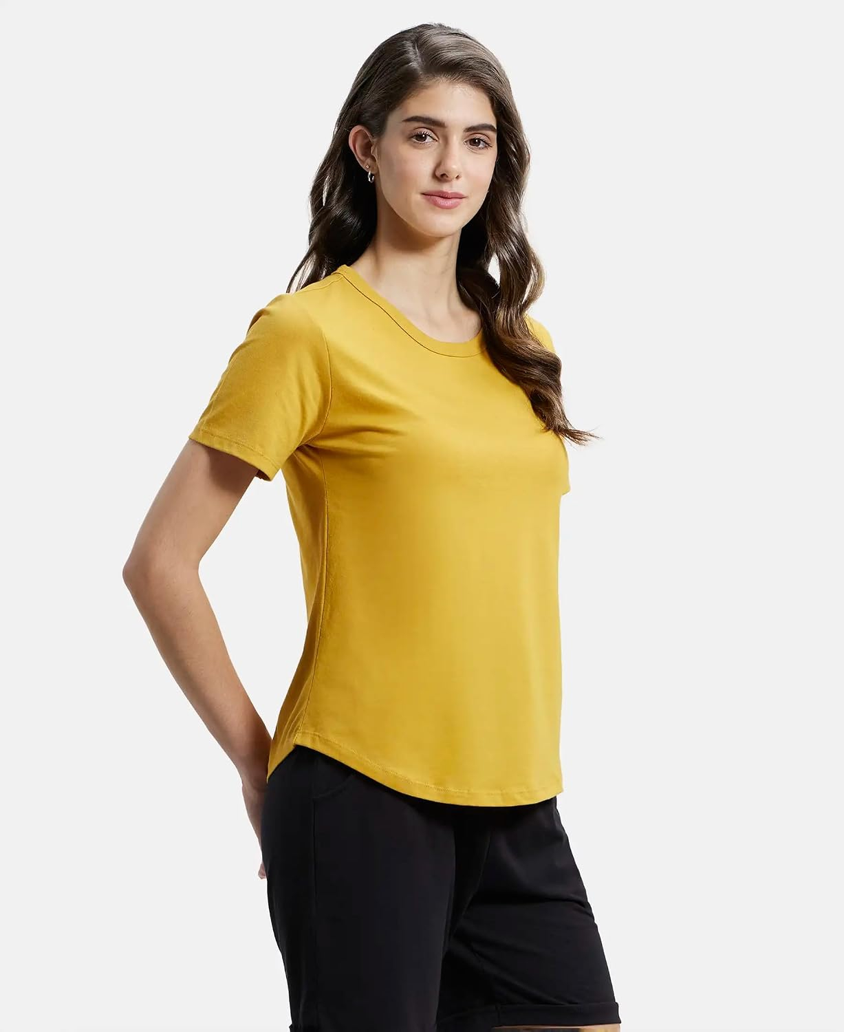 Jockey AW88 Women's Cotton-Rich Curved-Hem T-Shirt - Image 97
