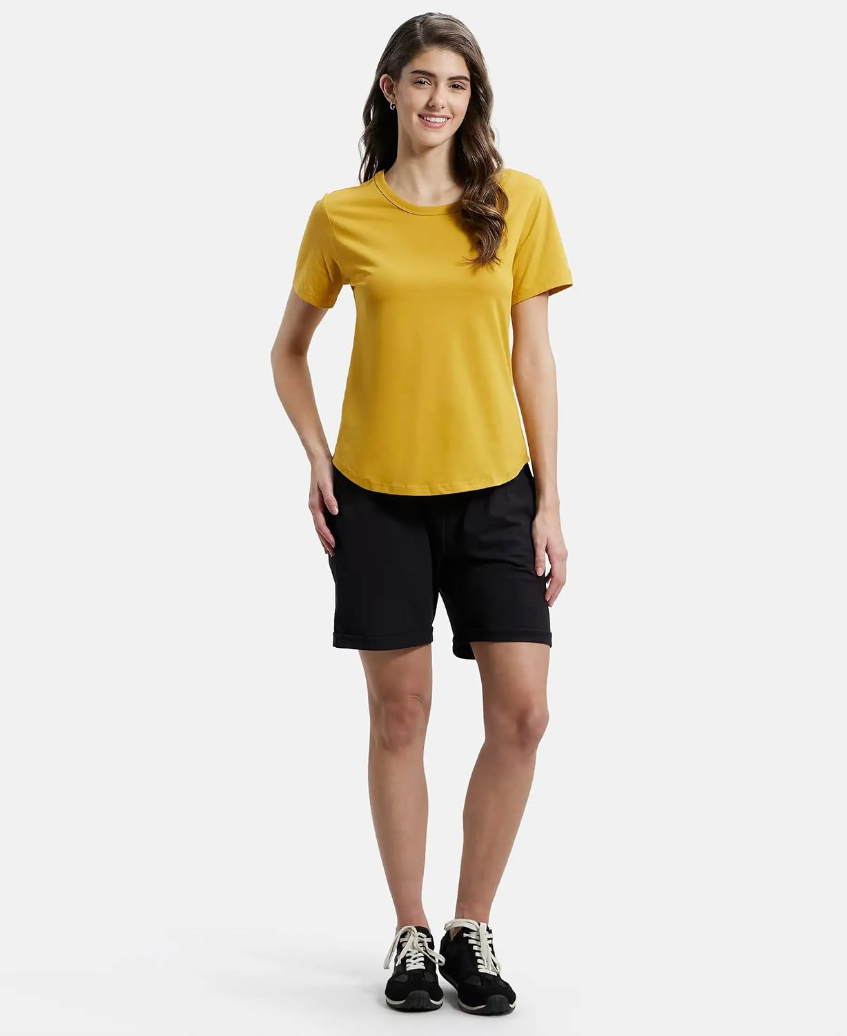 Jockey AW88 Women's Cotton-Rich Curved-Hem T-Shirt - Image 99